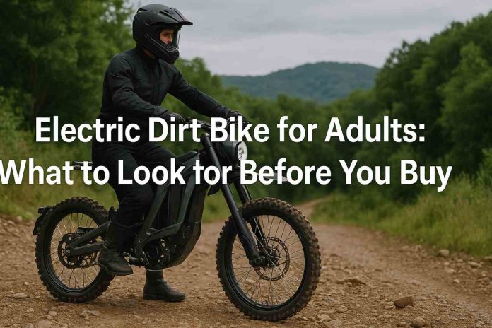 Man riding electric dirt bike on rocky forest trail.