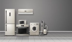 Household appliances that typically use NEMA 5-15P connectors.