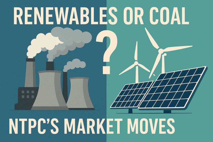 NTPC choosing between coal and renewables for market growth.