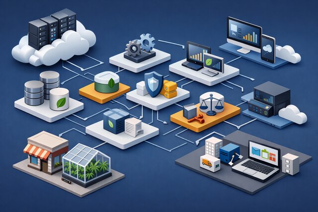 Leaf Logix backend architecture system diagram