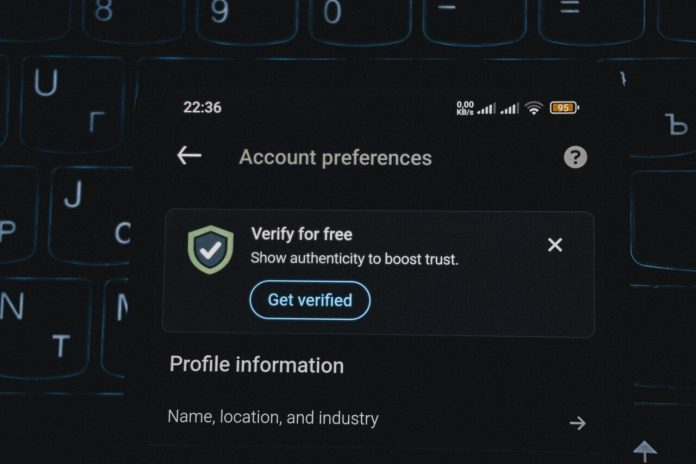 ID verification prompt on a mobile device screen