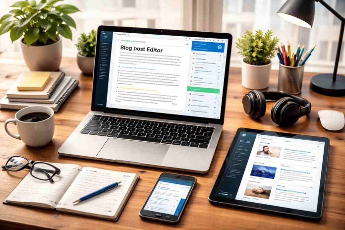 AI-powered workspace setup for writing long-form blog posts