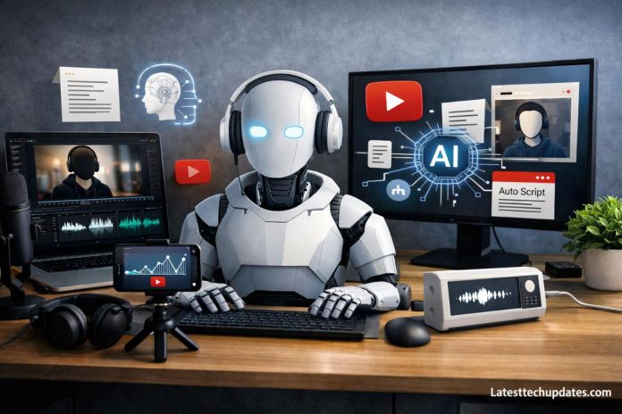 AI tools workflow for faceless YouTube channel creation