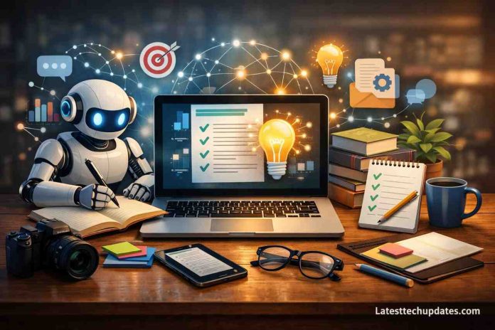 AI prompts for content writing and blogging workspace