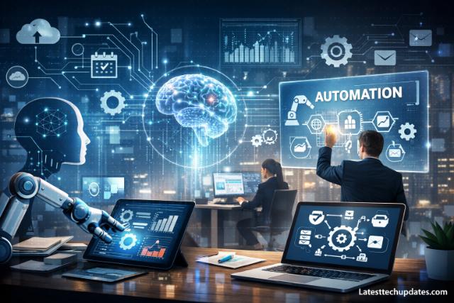 AI prompts automating business workflows with smart technology