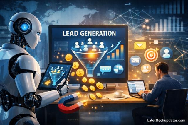 AI improving lead generation process with data and automation