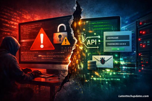 Cybersecurity breach with exposed APIs and login data