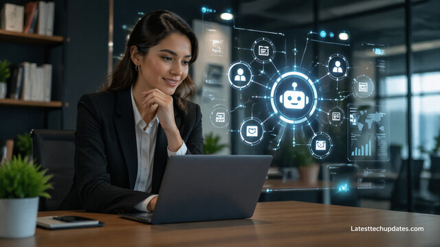 AI-powered CRM dashboard with business analytics