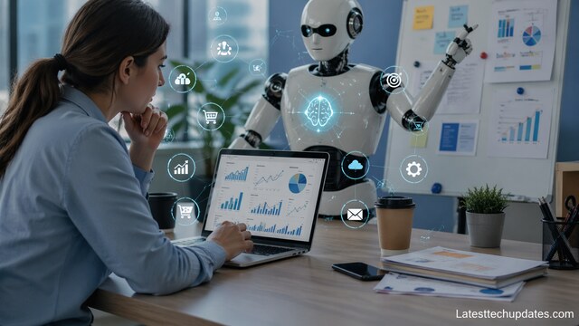 AI tools assisting digital marketing strategy analysis
