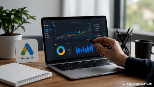 Google Ads Smart Bidding dashboard optimizing ad budget allocation