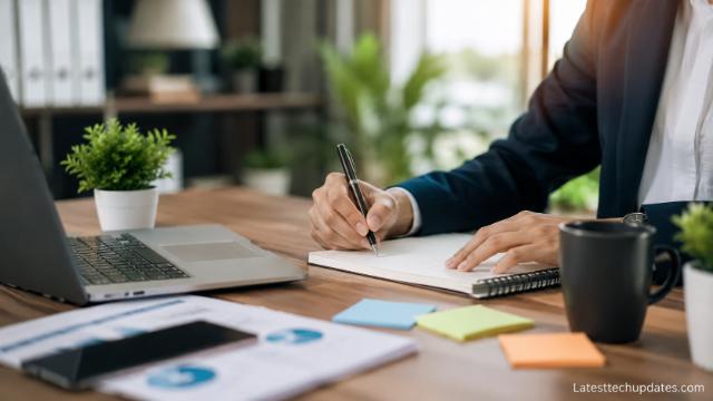 Professional workspace for planning marketing automation goals