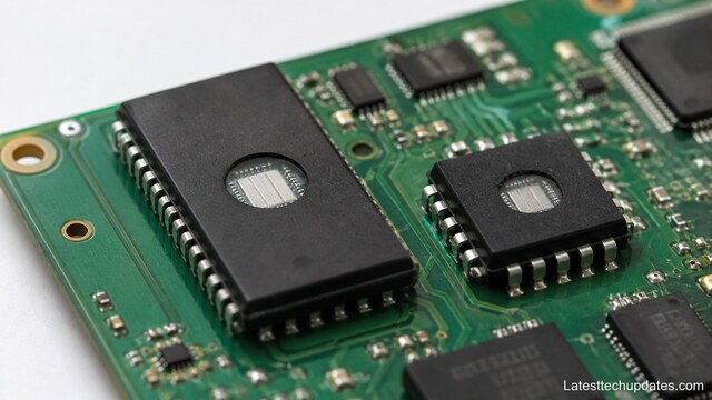 ROM chips on motherboard representing ADROM vs ADDROM