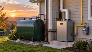 Oil system backup after adding natural gas