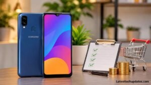 Samsung Galaxy M01s smartphone buying guide for 2026 showing its design and features