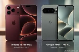 iPhone 18 Pro Max vs Google Pixel 11 Pro XL smartphone design comparison